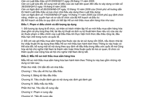 Thông tư 05/2010/TT-BKH chi tiết lập hồ sơ mời thầu mua sắm hàng hóa