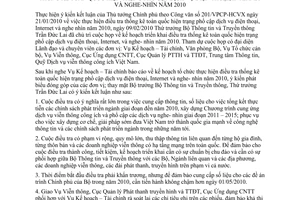 Thông báo 15/TB-BTTTT ý kiến kết luận Thứ trưởng Trần Đức Lai kế hoạch điều tra thống kê toàn quốc hiện trạng phổ cập dịch vụ điện thoại, internet