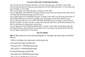 Quyết định 07/2010/QĐ-UBND điều chỉnh mức chi chế độ dinh dưỡng vận động viên, huấn luyện viên thể thao