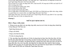 Thông tư 04/2010/TT-NHNN  sáp nhập, hợp nhất, mua lại tổ chức tín dụng