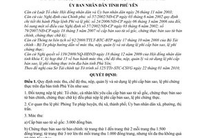 Quyết định 230/2010/QĐ-UBND mức thu, chế độ thu, nộp, quản lý sử dụng