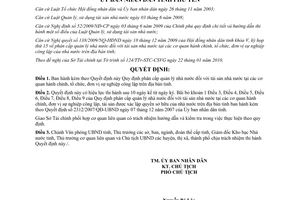 Quyết định 232/2010/QĐ-UBND phân cấp quản lý nhà nước đối với tài sản nhà nước