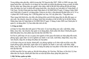 Chỉ thị 01/2010/CT-UBND năm 2010 quản lý sử dụng pháo Bến Tre