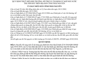 Quyết định 06/2010/QĐ-UBND sửa đổi Quyết định 01/2010/QĐ-UBND