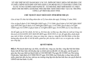 Quyết định 460/QĐ-UBND 2010 danh mục phụ cấp ưu đãi chính sách nhà giáo vùng khó khăn Bình Thuận