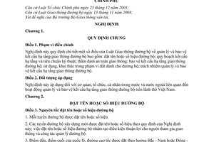 Nghị định 11/2010/NĐ-CP quản lý bảo vệ kết cấu hạ tầng giao thông đường bộ