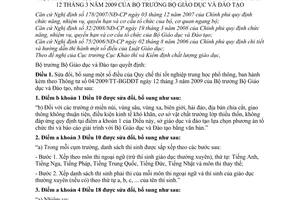 Thông tư 05/2010/TT-BGDĐT sửa đổi Quy chế thi tốt nghiệp trung học phổ thông