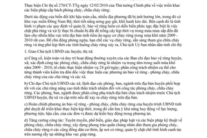Chỉ thị 03/2010/CT-UBND phòng cháy chữa cháy rừng trong mùa khô Bình Phước