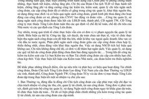 Chỉ thị 01/CT-TLĐ tăng cường công tác quản lý, sử dụng ngân sách