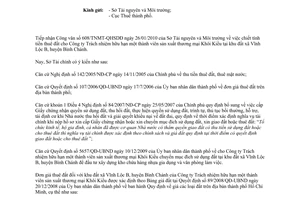 Công văn 1125/STC-BVG đơn giá thuê đất Công ty Trách nhiệm hữu hạn