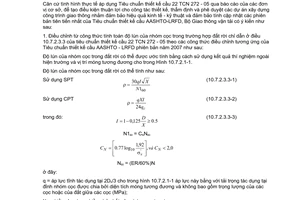 Công văn 872/BGTVT-KHCN điều chỉnh công thức quy định độ lún cho phép