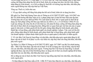 Công văn 586/TCT-KK  biện pháp cưỡng chế nộp thay thuế cho nhà thầu nước ngoài