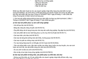 Công văn 1793/BCT-KHCN thực hiện Thông tư 32/2009/TT-BCT