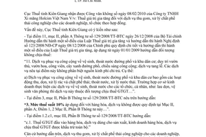 Công văn 117/CT-TTHT chính sách thuế giá trị gia tăng