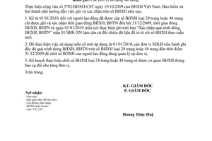 Công văn 436/BHXH-CST hướng dẫn ghi xác nhận sổ bảo hiểm xã hội