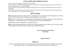 Quyết định 579/2010/QĐ-UBND mức thu học phí đào tạo lái xe ôtô hạng