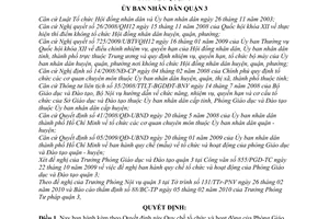 Quyết định 04/2010/QĐ-UBND Quy chế tổ chức hoạt động Phòng Giáo dục Đào tạo quận 3