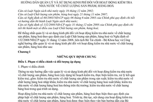 Thông tư liên tịch 28/2010/TTLT-BTC-BKHCN hướng dẫn quản lý sử dụng kinh phí hoạt động kiểm tra nhà nước chất lượng sản phẩm, hàng hoá