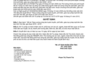 Quyết định 06/2010/QĐ-UBND Đề án Tăng cường công tác tuyên truyền, phổ biến, giáo dục pháp luật trên địa bàn tỉnh Yên Bái, giai đoạn 2010 - 2020