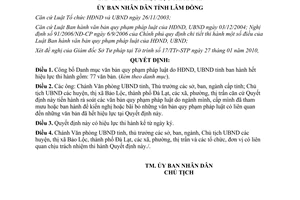 Quyết định 483/QĐ-UBND năm 2010 công bố danh mục văn bản hết hiệu lực Lâm Đồng
