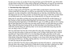 Kết luận 66-KL/TW tiếp tục thực hiện Nghị quyết 09-NQ/TW tăng cường sự lãnh đạo