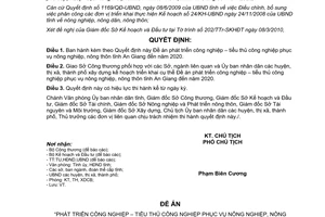 Quyết định 649/QĐ-UBND năm 2010 phát triển công nghiệp tiểu thủ công nghiệp