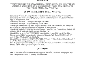 Quyết định 08/2010/QĐ-UBND chế độ bảo hiểm xã hội tự nguyện bảo hiểm y tế