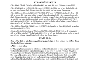 Quyết định 60/QĐ-UBND 2010 chức năng nhiệm vụ Sở Xây dựng Tuyên Quang