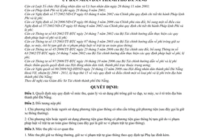 Quyết định 07/2010/QĐ-UBND mức thu, quản lý sử dụng phí trông giữ xe đạp, xe máy, xe ô tô trên địa bàn thành phố Đà Nẵng