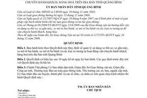 Quyết định 03/2010/QĐ-UBND quản lý sử dụng xe thô sơ, xe gắn máy, xe mô tô hai bánh, xe mô tô ba bánh vận chuyển hành khách, hàng hoá