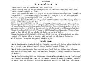 Quyết định 04/2010/QĐ-UBND chính sách bồi thường, hỗ trợ thiệt hại tài sản tái định cư khi Nhà nước thu hồi đất Khu kinh tế Nhơn Hội Tỉnh Bình Định