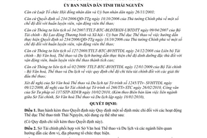 Quyết định 07/2010/QĐ-UBND định mức chi hoạt động thể dục thể thao