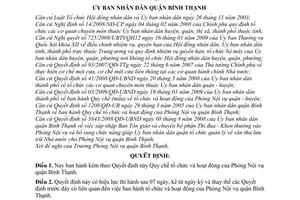 Quyết định 01/2010/QĐ-UBND Quy chế tổ chức hoạt động Phòng Nội vụ quận Bình Thạnh