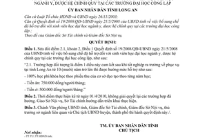 Quyết định 09/2010/QĐ-UBND sửa đổi Quyết định 19/2008/QĐ-UBND chế độ hỗ trợ sinh viên học đại học ngành y