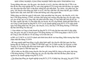 Chỉ thị 04/CT-UBND chấn chỉnh công tác phân loại, thu gom, vận chuyển xử lý, tiêu hủy chất thải rắn thông thường nguy hại