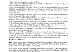 Thông tư 33/2010/TT-BTC  Điều lệ tổ chức hoạt động Công ty mua, bán nợ và tài sản tồn đọng doanh nghiệp