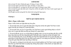 Nghị định 23/2010/NĐ-CP  quản lý, sử dụng tài sản nhà nước cơ quan Việt Nam ở nước ngoài