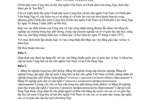 Hiệp định công nhận sự tương đương các văn bằng giáo dục học vị khoa học giữa Việt Nam Nga