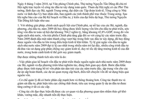 Thông báo 74/TB-VPCP kết luận Thủ tướng Nguyễn Tấn Dũng tại hội nghị trực tuyến công tác đầu tư xây dựng toàn quốc