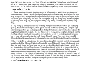 Kế hoạch 02/KH-UBND thực hiện Nghị quyết 09/1998/NQ-CP Chương trình quốc gia phòng chống tội phạm năm 2010