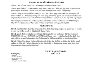 Quyết định 04/2010/QĐ-UBND nhiệm vụ quyền hạn Sở Kế hoạch Đầu tư Quảng Nam