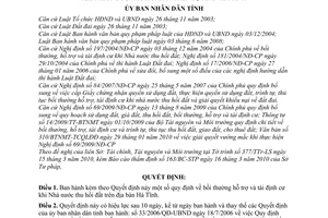 Quyết định 07/2010/QĐ-UBND bồi thường hỗ trợ tái định cư