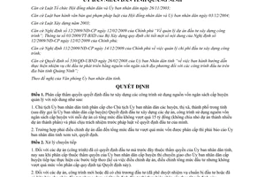 Quyết định 700/2010/QĐ-UBND phân cấp thẩm quyền quyết định đầu tư xây dựng