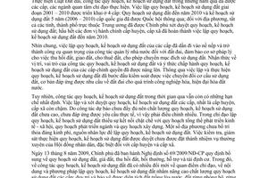 Chỉ thị 01/CT-BTNMT tăng cường công tác quy hoạch, kế hoạch sử dụng đất