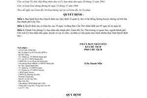 Quyết định 17/2010/QĐ-UBND Quy định quản lý, bảo trì hệ thống đường huyện, xã