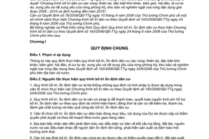 Thông tư 14/2010/TT-BNNPTNT quy trình bố trí, ổn định dân cư theo Quyết định 193/2006/QĐ-TTg