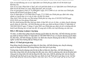 Thông tư 38/2010/TT-BTC hướng dẫn thực hiện thuế tổ chức, cá nhân chuyển nhượng quyền thăm dò, khai thác, chế biến khoáng sản