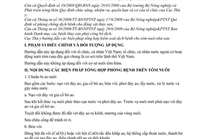 Hướng dẫn 429/TY-TS biện pháp tổng hợp kiểm soát dịch bệnh cho tôm nuôi