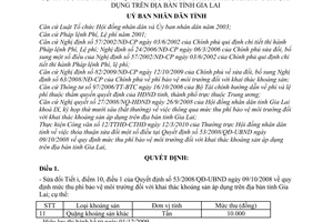 Quyết định 08/2010/QĐ-UBND sửa đổi Quyết định 53/2008/QĐ-UBND mức thu phí bảo vệ môi trường khai thác khoáng sản