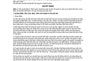 Quyết định 373/QĐ-TTg phê duyệt Đề án đẩy mạnh công tác tuyên truyền quản lý, bảo vệ phát triển bền vững biển hải đảo Việt Nam